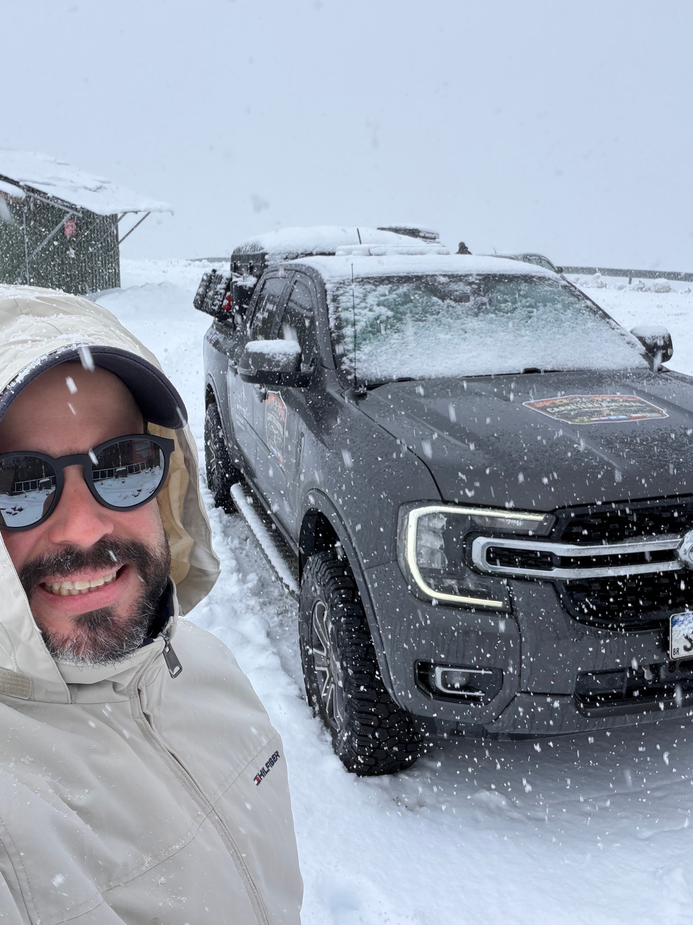 Carlos Negrão em sua viagem a bordo da Ford Ranger XLT